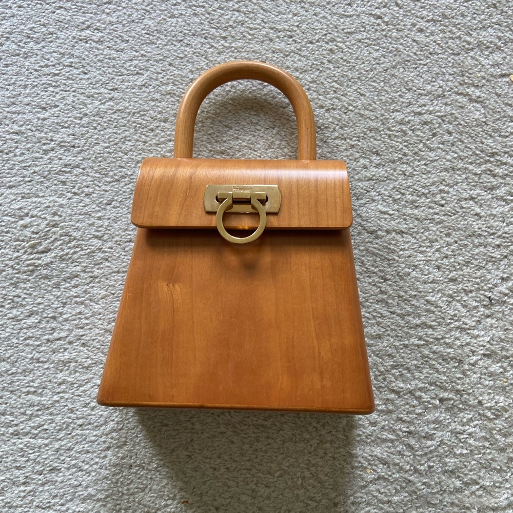 Salvatore Ferragamo Wooden Handbag